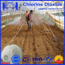 Polvo eficiente del dióxido de cloro para la esterilización del suelo para la agricultura